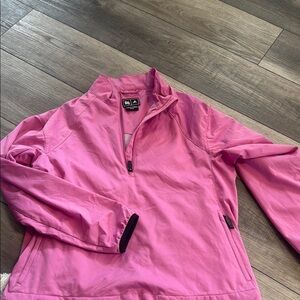 adidas Pink Ski Jacket Lightweight High Collar